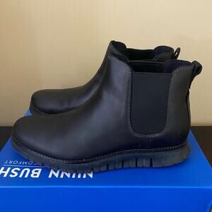 Nunn Bush Men's Plain Toe Chelsea Leather Boot